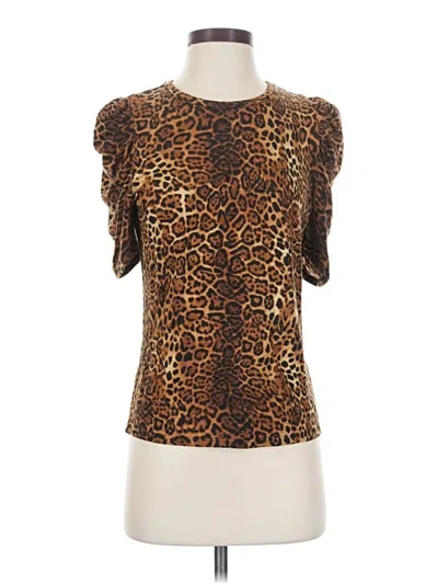 Pre-owned Generation Love Short Sleeve Turtleneck In Brown