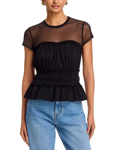 Generation Love Sigrid Mesh Combo Top In Black