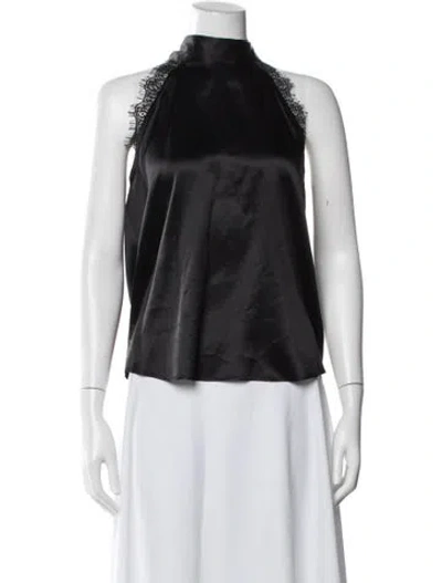 Pre-owned Generation Love Silk Halterneck Top In Black