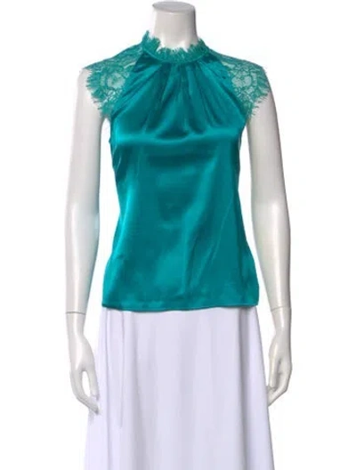 Pre-owned Generation Love Silk Lace Pattern Blouse In Multi