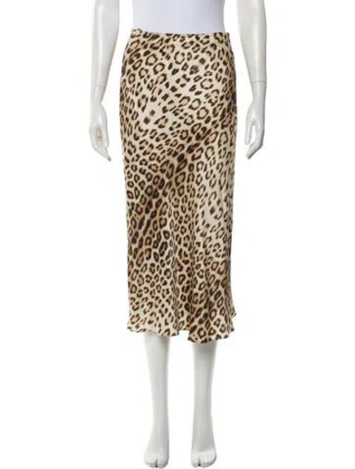 Pre-owned Generation Love Silk Midi Length Skirt In Multi