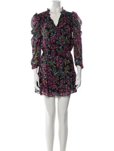 Pre-owned Generation Love Silk Mini Dress In Black