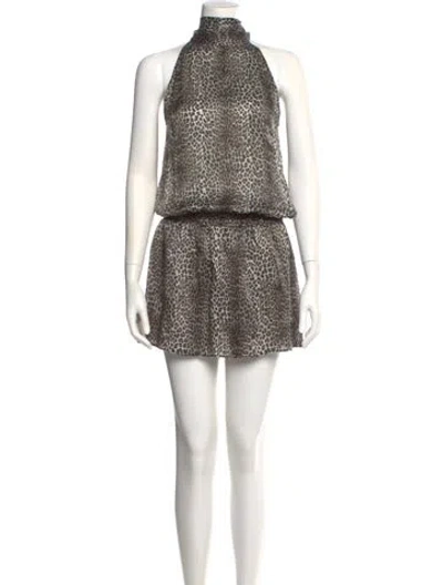 Pre-owned Generation Love Silk Mini Dress In Multi