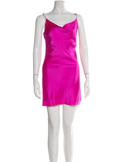 Pre-owned Generation Love Silk Mini Dress In Pink