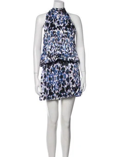 Pre-owned Generation Love Silk Mini Dress In Purple