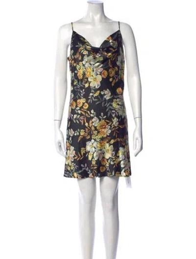 Pre-owned Generation Love Silk Mini Dress W/ Tags In Black