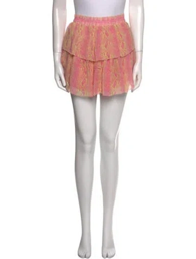 Pre-owned Generation Love Silk Mini Skirt In Black