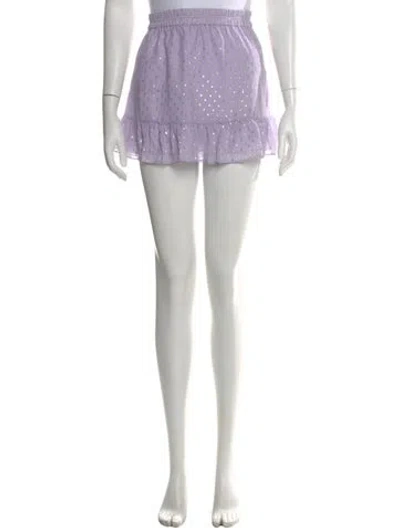 Pre-owned Generation Love Silk Mini Skirt In Purple