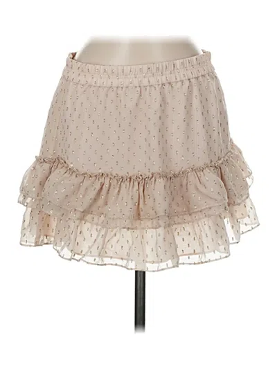 Pre-owned Generation Love Silk Skirt In Tan