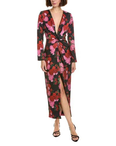 Generation Love Silvanna Floral Satin Dress In Brown