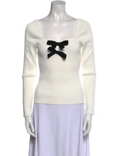 Pre-owned Generation Love Square Neckline Long Sleeve Top W/ Tags In White