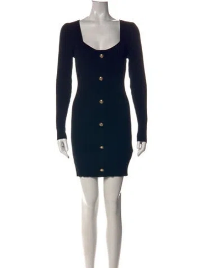 Pre-owned Generation Love Square Neckline Mini Dress In Black