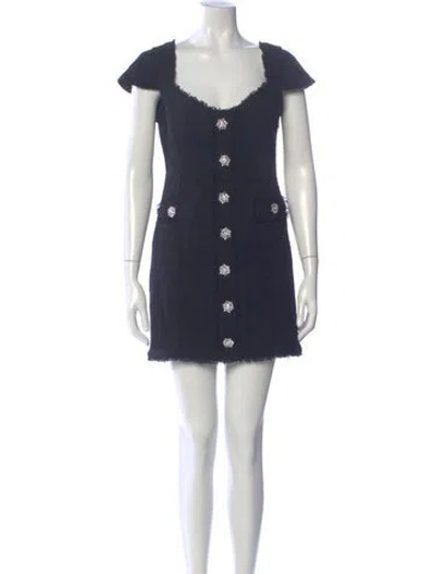 Pre-owned Generation Love Square Neckline Mini Dress In Blue