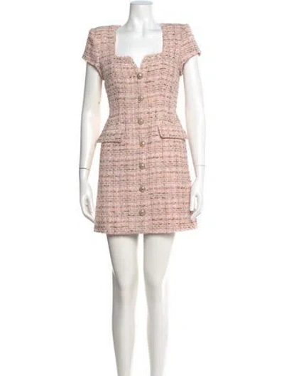 Pre-owned Generation Love Square Neckline Mini Dress In Pink