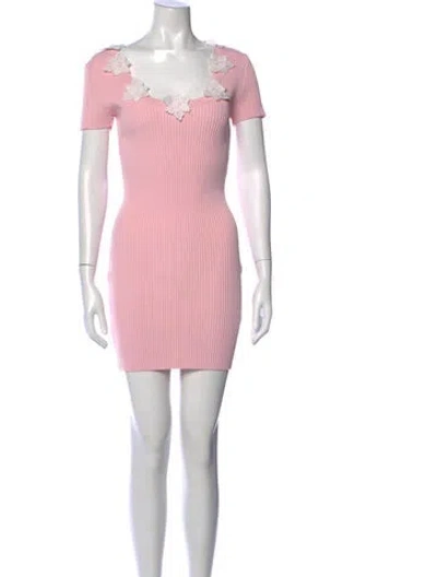 Pre-owned Generation Love Square Neckline Mini Dress In Pink