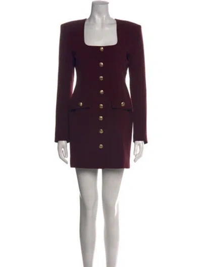 Pre-owned Generation Love Square Neckline Mini Dress In Purple