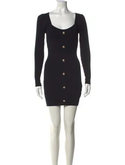 Pre-owned Generation Love Square Neckline Mini Dress W/ Tags In Black/gold