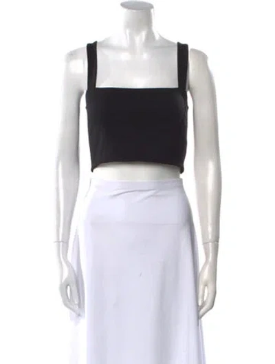 Pre-owned Generation Love Square Neckline Sleeveless Crop Top In White
