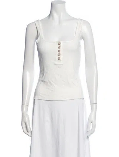 Pre-owned Generation Love Square Neckline Sleeveless Top In Neutrals