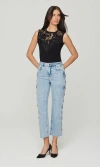 Generation Love Stephen Knot Button Jeans In Blue