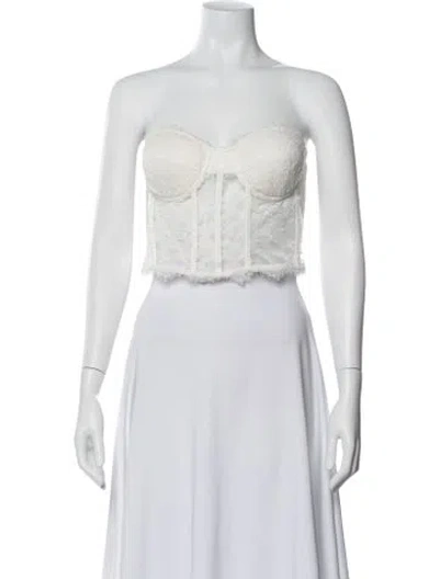 Pre-owned Generation Love Strapless Crop Top W/ Tags In White