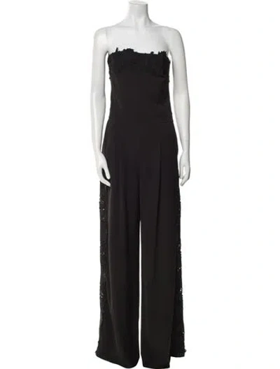 Pre-owned Generation Love Strapless Jumpsuit In Black