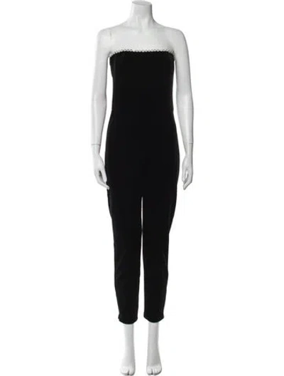 Pre-owned Generation Love Strapless Jumpsuit In Black