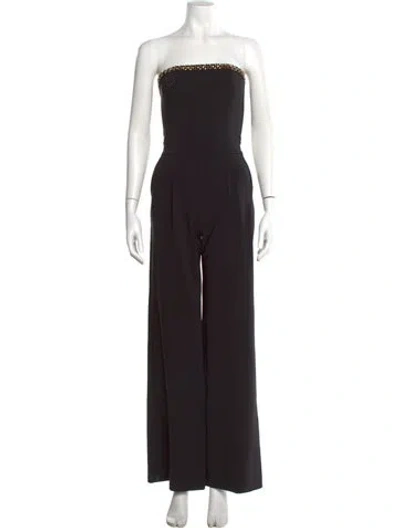 Pre-owned Generation Love Strapless Jumpsuit In Black