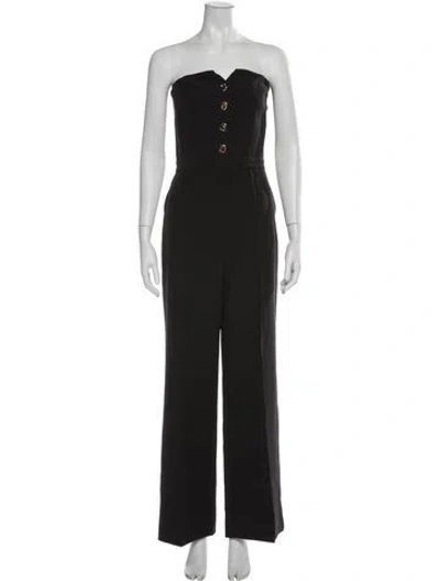 Pre-owned Generation Love Strapless Jumpsuit In Black