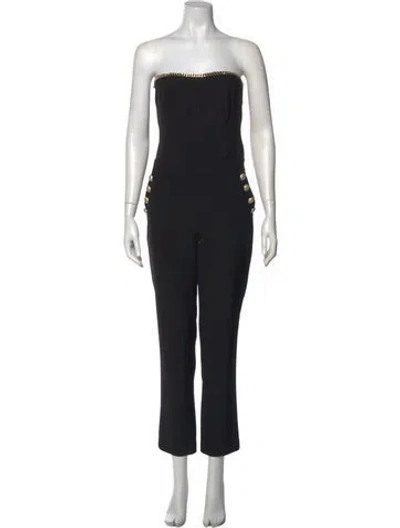 Pre-owned Generation Love Strapless Jumpsuit In Black