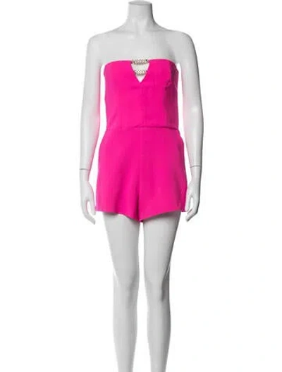 Pre-owned Generation Love Strapless Romper In Pink