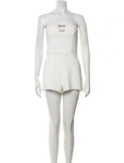 Pre-owned Generation Love Strapless Romper W/ Tags In White