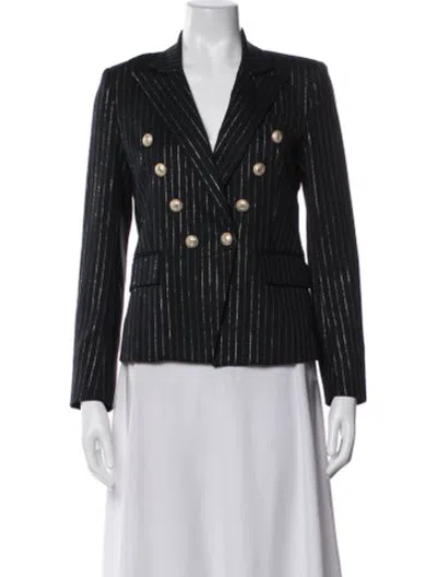 Pre-owned Generation Love Striped Blazer In Black