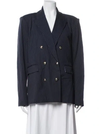 Pre-owned Generation Love Striped Blazer In Blue
