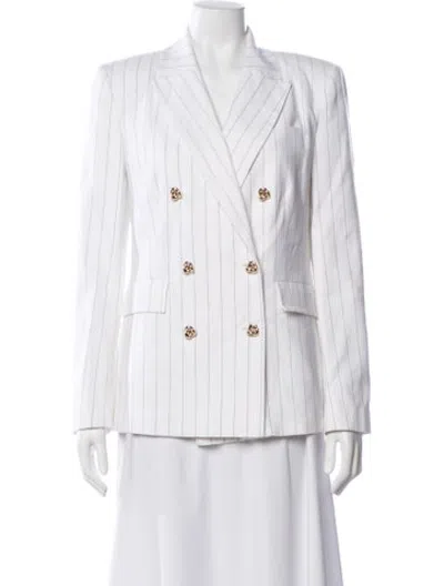 Pre-owned Generation Love Striped Blazer In White