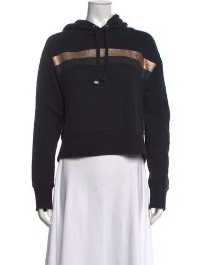 Pre-owned Generation Love Striped Crew Neck Sweater In Black