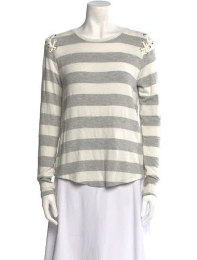 Pre-owned Generation Love Striped Crew Neck Sweater In Multi