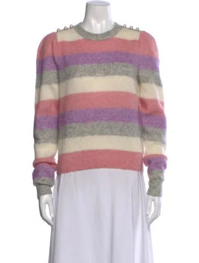 Pre-owned Generation Love Striped Crew Neck Sweater In Multi