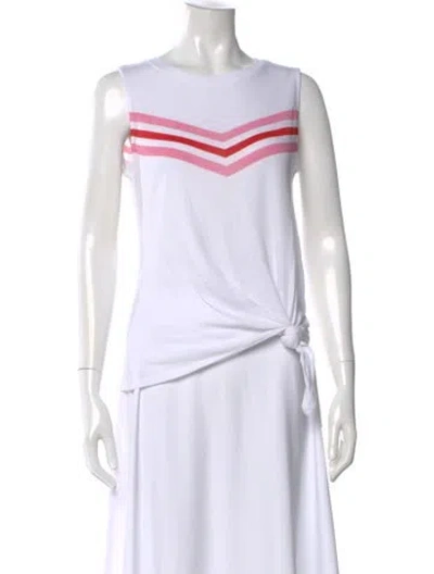 Pre-owned Generation Love Striped Crew Neck Top In Neutral