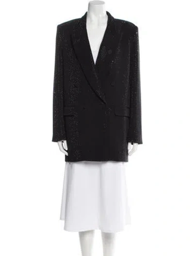 Pre-owned Generation Love Striped Evening Jacket W/ Tags In Black