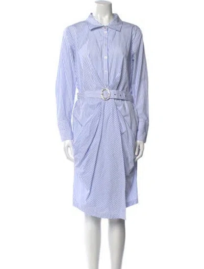 Pre-owned Generation Love Striped Mini Dress In Blue