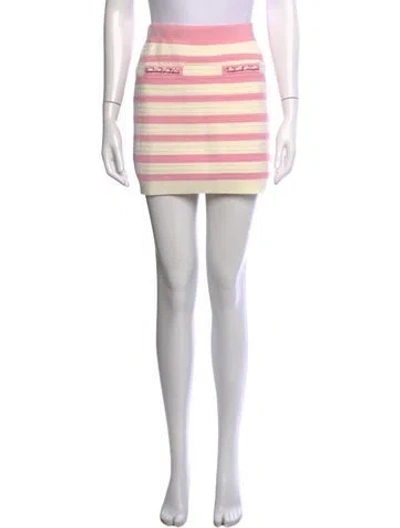 Pre-owned Generation Love Striped Mini Skirt W/ Tags In Pink