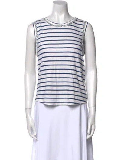 Pre-owned Generation Love Striped Scoop Neck Top