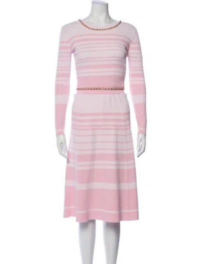 Pre-owned Generation Love Striped Skirt Set W/ Tags In Pink