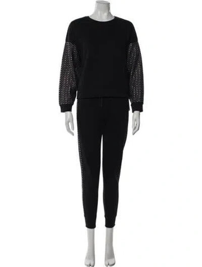 Pre-owned Generation Love Studded Accents Pant Set In Black