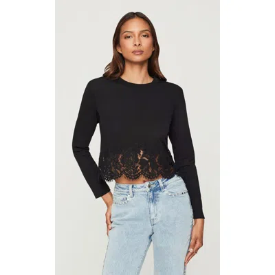 Generation Love Tabitha Lace Combo Top In Black
