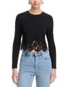 Generation Love Tabitha Lace Combo Top In Black