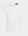 Generation Love Tate Embellished Short-sleeve Top In White