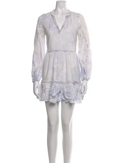 Pre-owned Generation Love Tie-dye Print Mini Dress In Gray