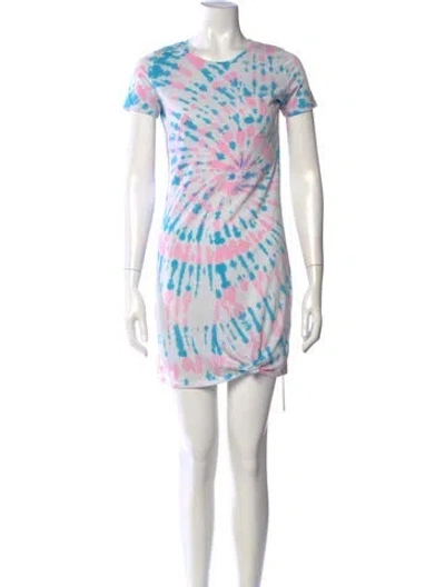 Pre-owned Generation Love Tie-dye Print Mini Dress In Green